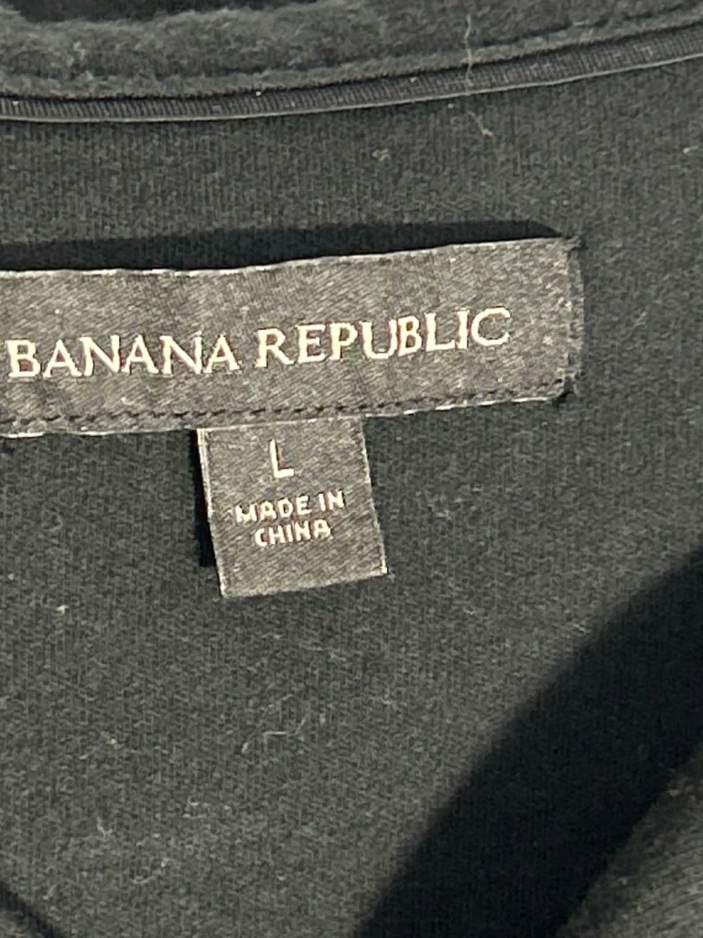 Banana Republic Men's Black Polo Shirt - Solid Black